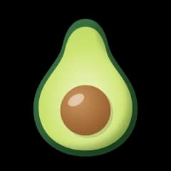 Illustration of an avocado, this week's size comparison