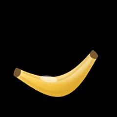 Illustration of a banana, this week's size comparison